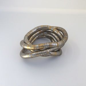 Silver and gold tone necklace/bracelet